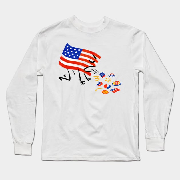 American Sickness Long Sleeve T-Shirt by Made With Awesome